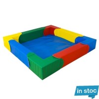 Piscină bile Curcubeu [Patrată]