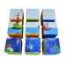 Set 9 Cuburi Puzzle Temă Marină